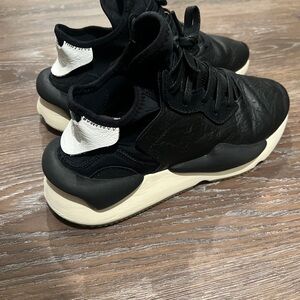 Y-3 Black and White Kaiwa Sneakers